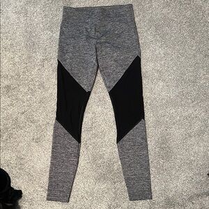 Gray and Black Colorblock Leggings